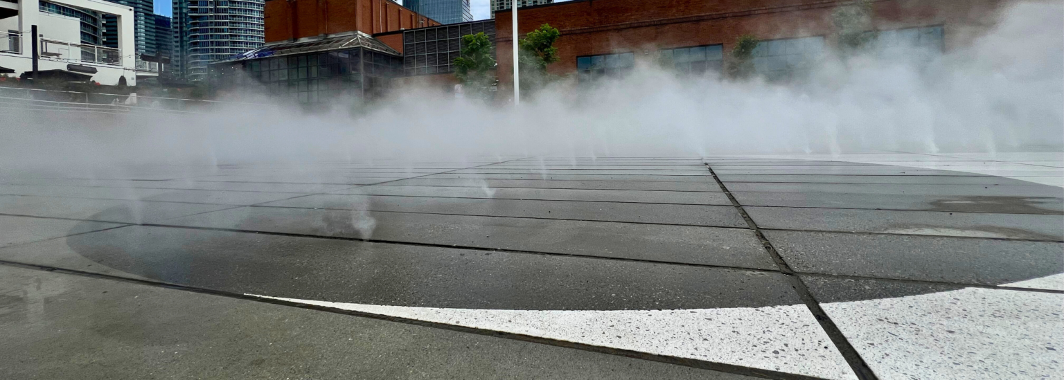 Harbourfront Fog Rink Plaza Toronto 1