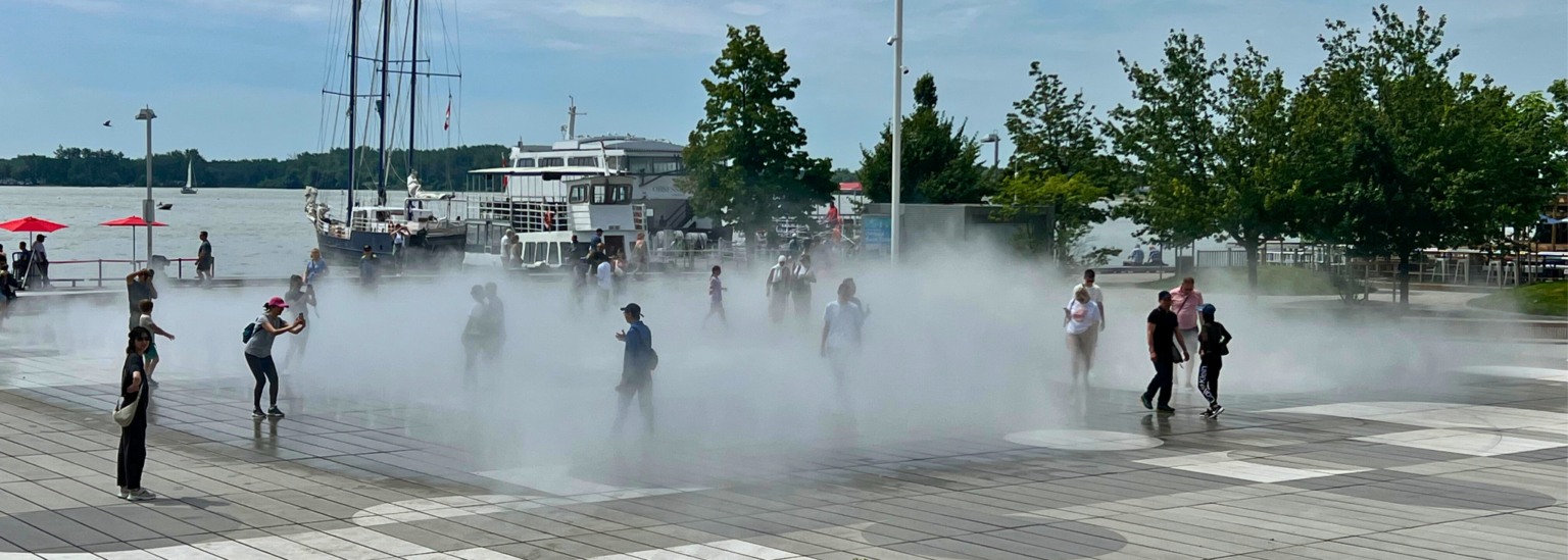Harbourfront Fog Rink Plaza Toronto 2