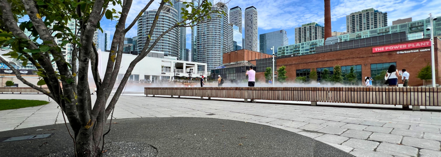 Harbourfront Fog Rink Plaza Toronto 3