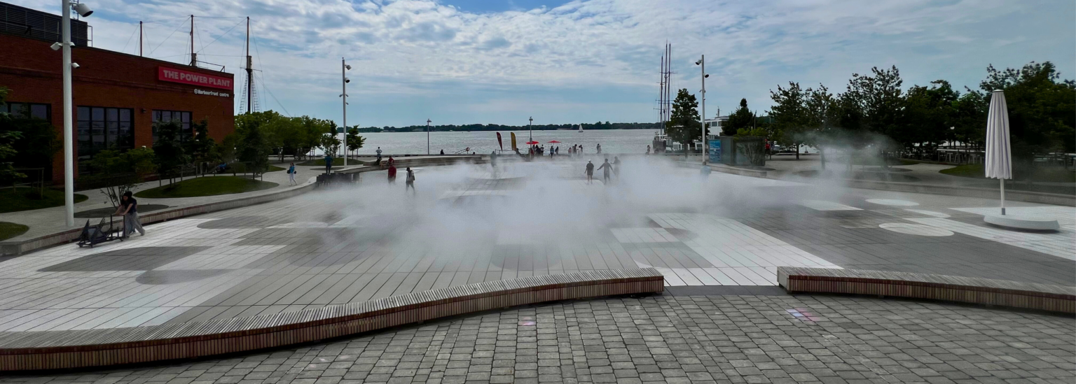 Harbourfront Fog Rink Plaza Toronto 4