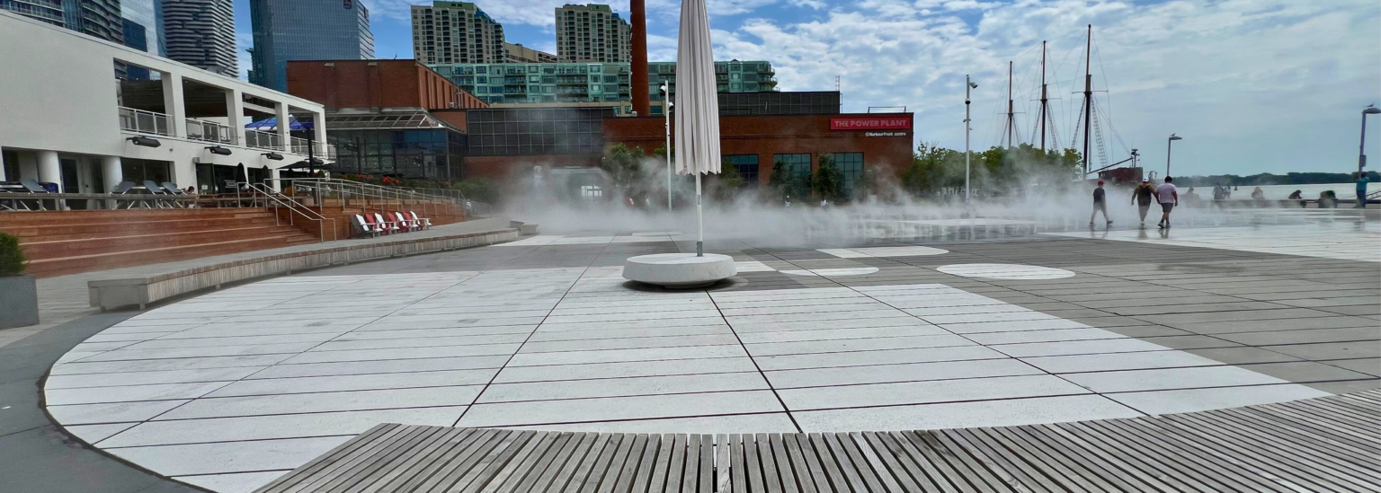 Harbourfront Fog Rink Plaza Toronto 8