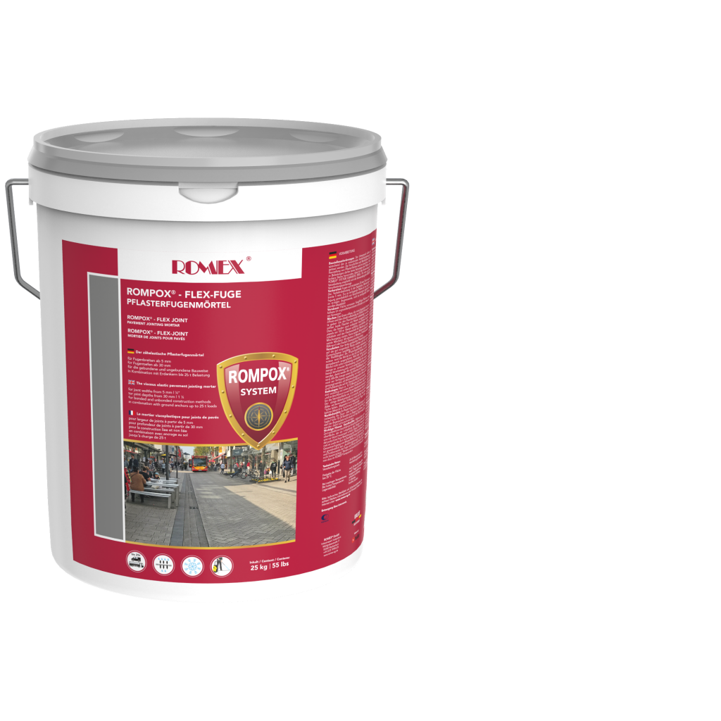 FLEX JOINT Flexible Resin Jointing
Recommended When:
• Surface needs to withstand 25 T of weight
• Used as a control joint
• Used in combination with ISATec Earth Anchors
• Joint widths over 3/8" | 8mm
• Joint widths from 1/4" | 5mm with extra work
• Permeable pavers, driveways and parking lots