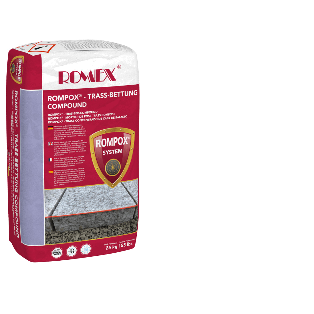 TRASS BED Paver Bedding
Recommended When:
• Surface needs to withstand up to 40T of surface loading
• Vehicle loading on non-vehicle-rated pavers or jointing
• Compatible with all paver types
• Artificial turf
• Client wants 10-year warranty
• Lightweight rooftop applications
