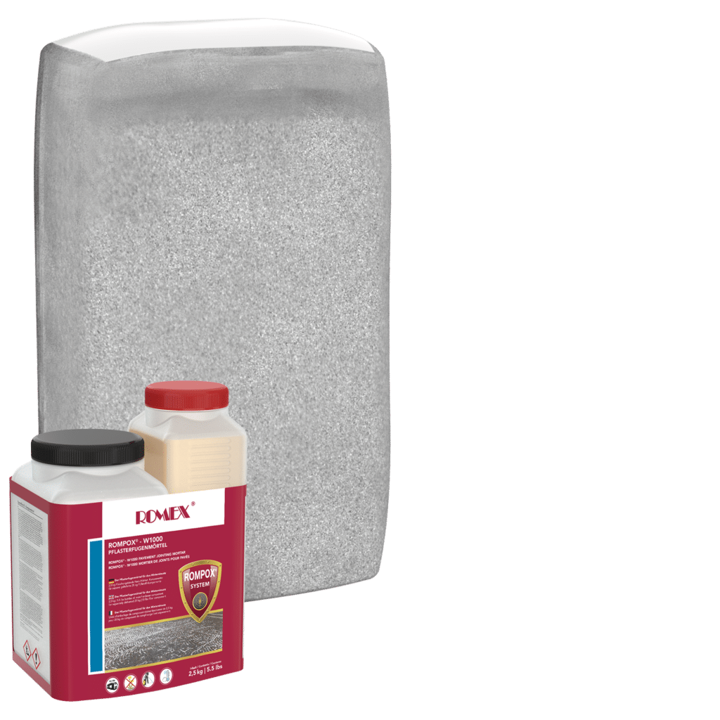 W1000 Cold Climate Jointing
Recommended When:
• Surface needs to withstand 25 T of weight
• Installing in -5 °C | 23 °F
• Surface needs to re-open quickly
• Joint widths over 3/8” | 8mm (Natural Stone & Concrete
Pavers)
• Joint widths from 1/4" | 5mm with extra work
• Roads and streets