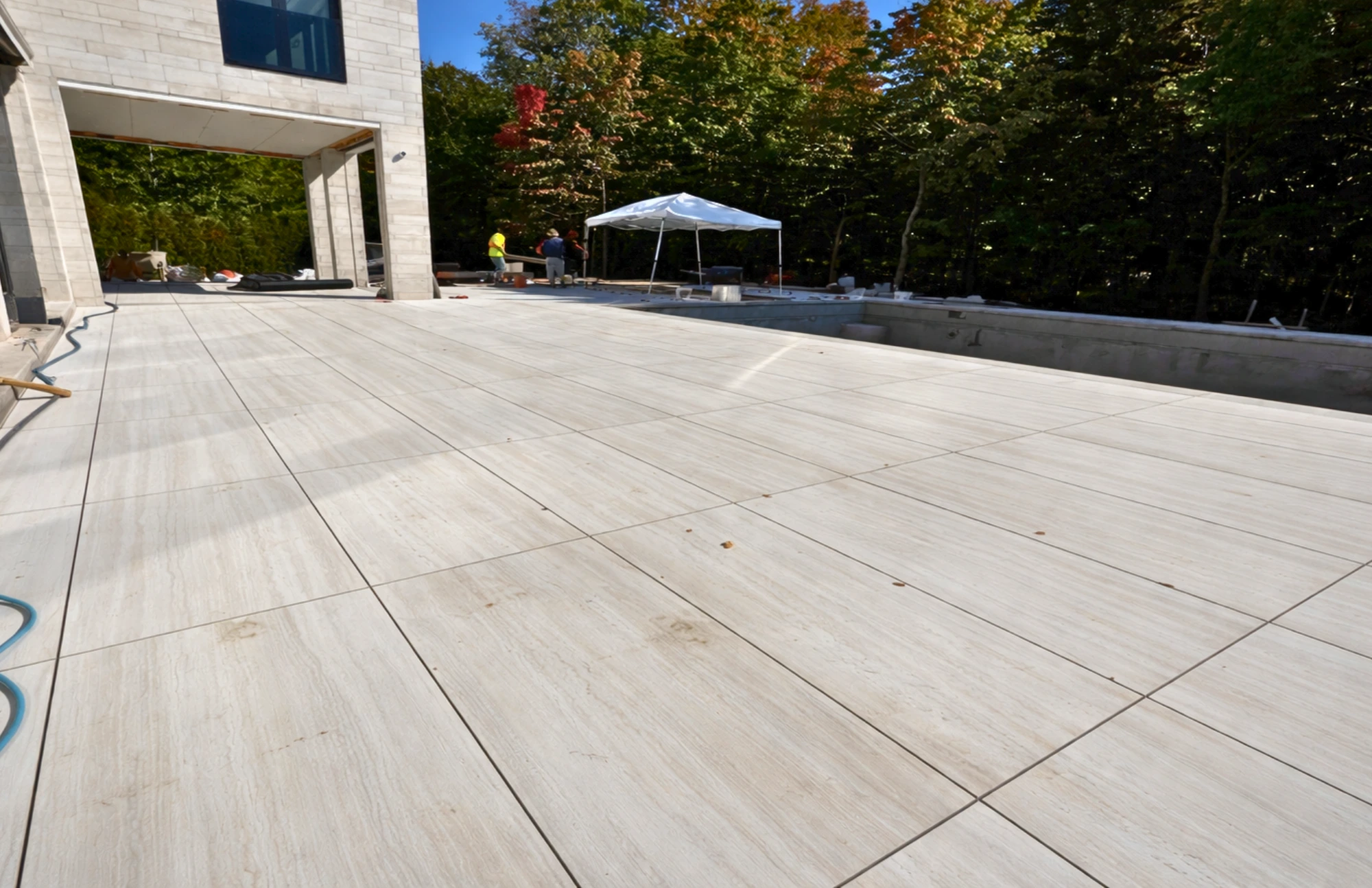 Poolside Porcelain Patio